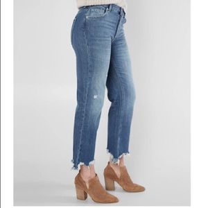 FREE PEOPLE Maggie Straight Jeans NWT 25 Blue